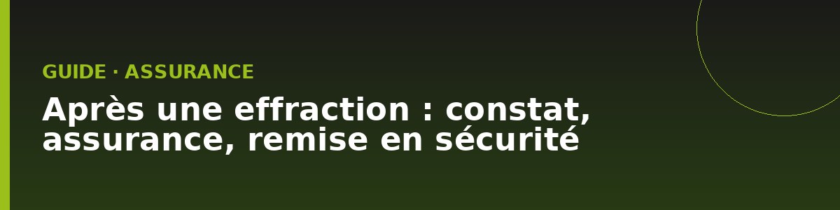 Effraction : que faire pour sécuriser et être indemnisé ?