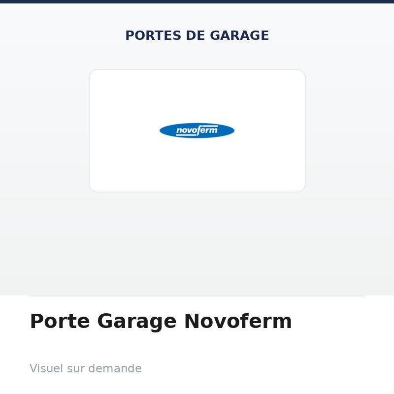 Porte Garage Novoferm