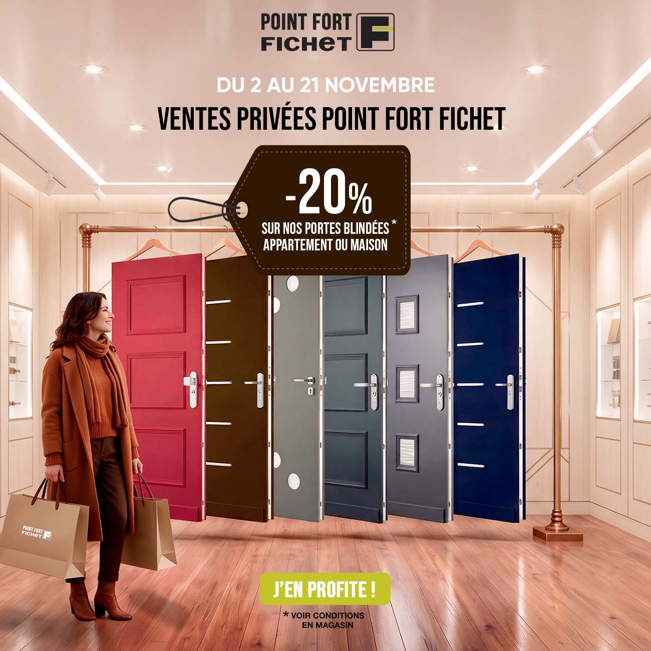 Ventes Privées : -20 % sur vos portes blindées Fichet